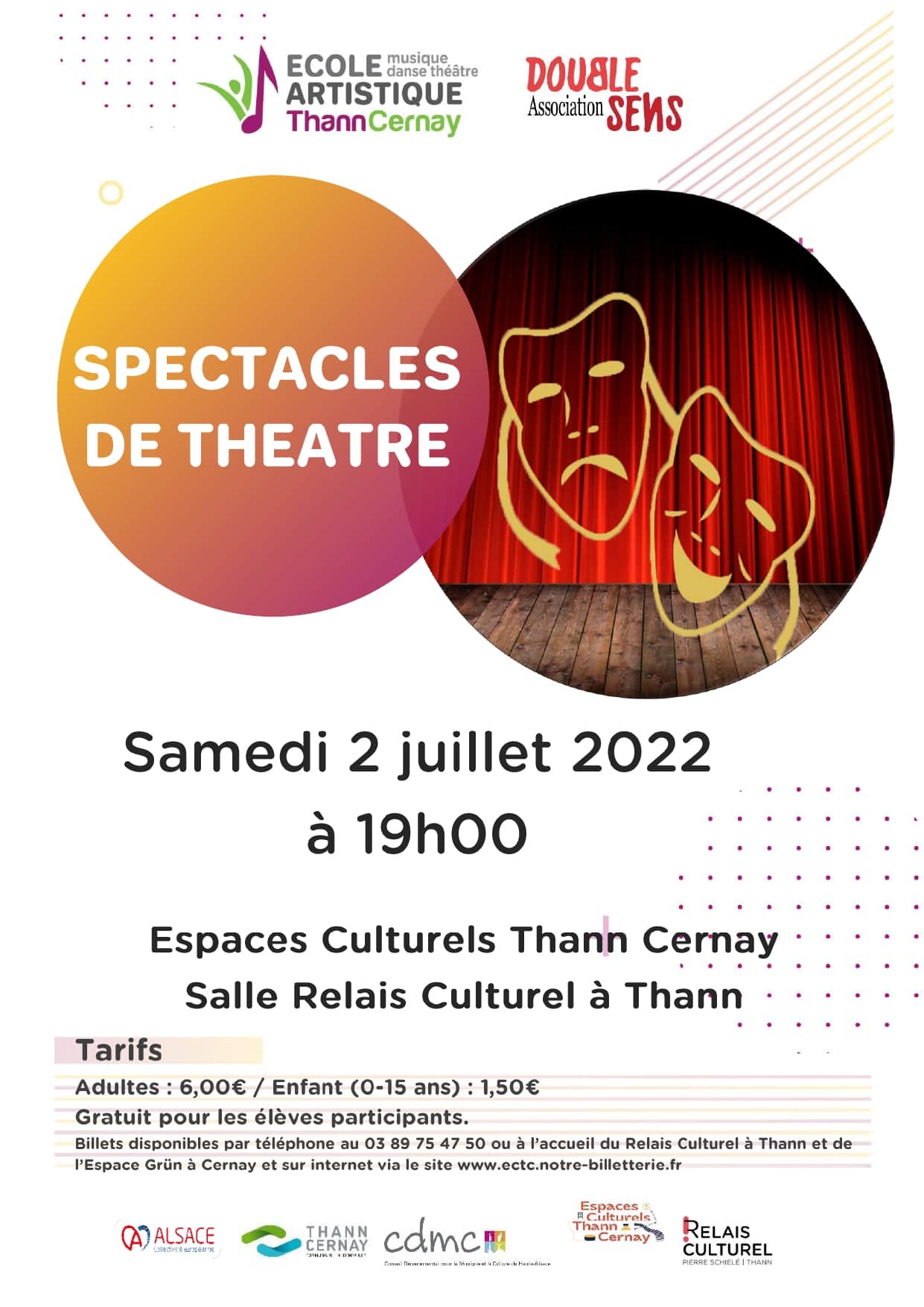 Affiche Spectacles Théâtre EATC Double Sens 02_07_2022