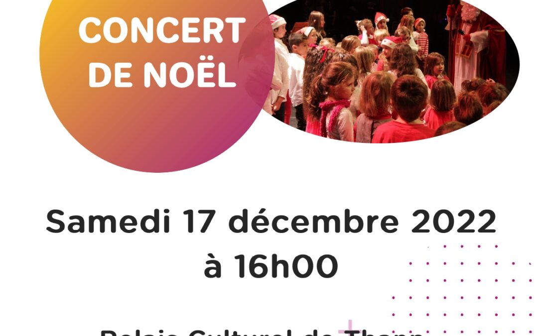 Concert de Noël le 17 décembre à 16h au Relais Culturel de Thann