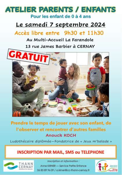 Atelier parents-enfants du 7 septembre 2024