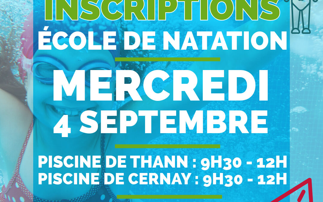 Inscription école de natation – piscines intercommunales Thann et Cernay