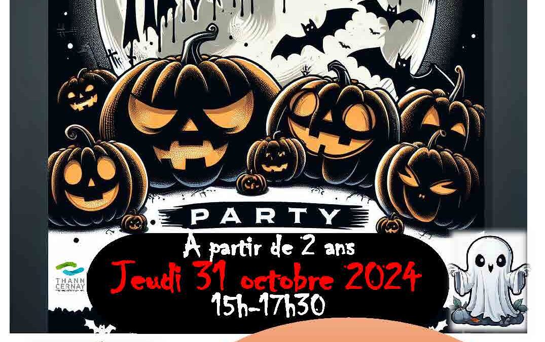 Halloween Party à la Piscine de Thann le 31 octobre de 15h à 17h30