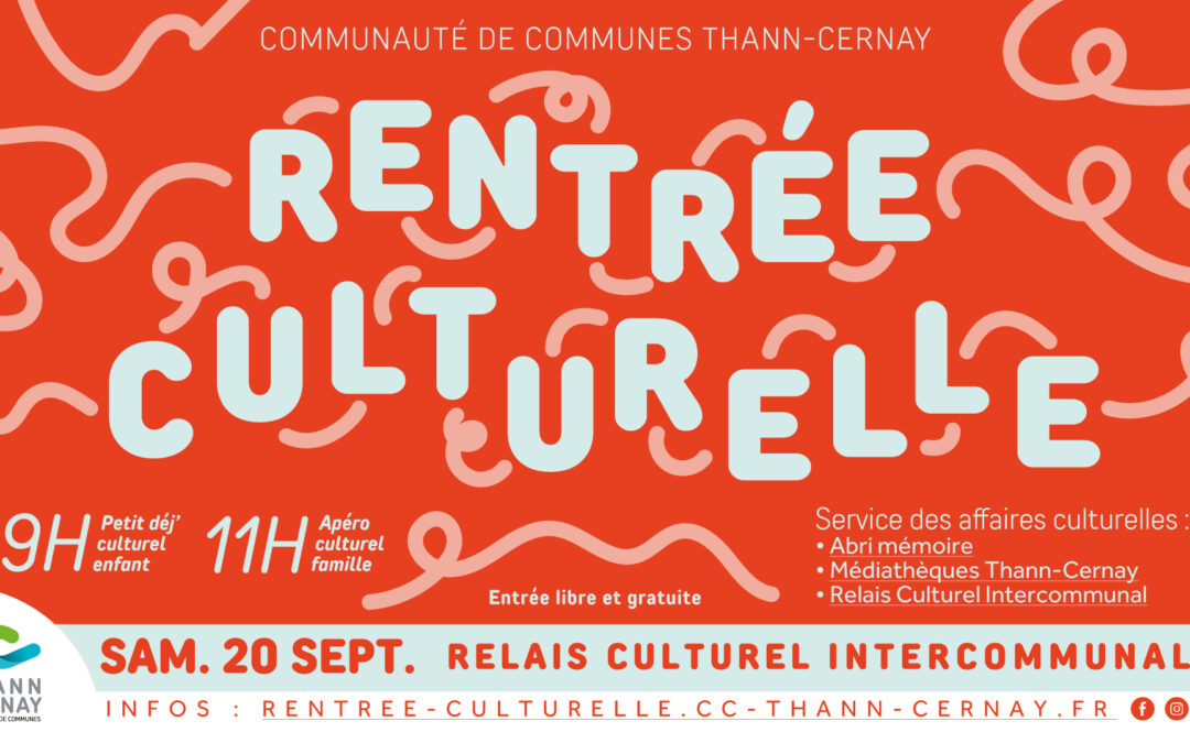 Rentrée culturelle – Sam. 20 sept.