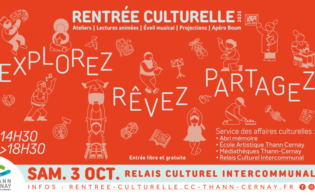 Rentrée culturelle 2026 – Sam. 3 oct.